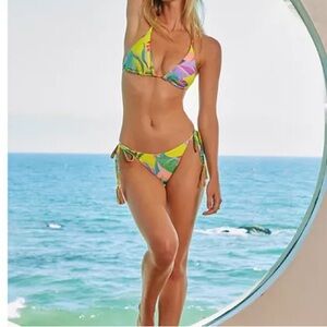 Becca Costa Bella Reversible Side Tie Bikini Bottom XS NWT